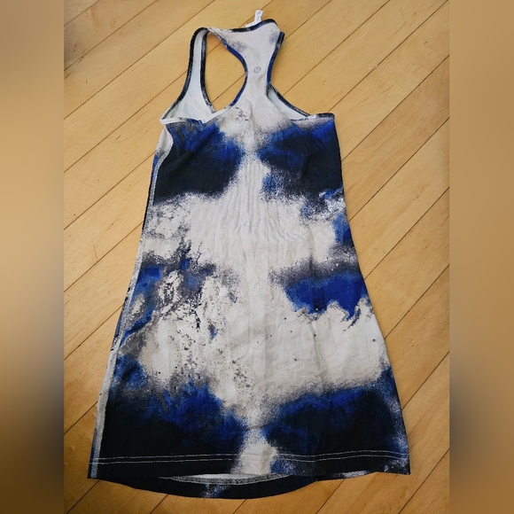 Lululemon extra long cool racerback CRB tank top milky way multi pattern - Picture 3 of 6